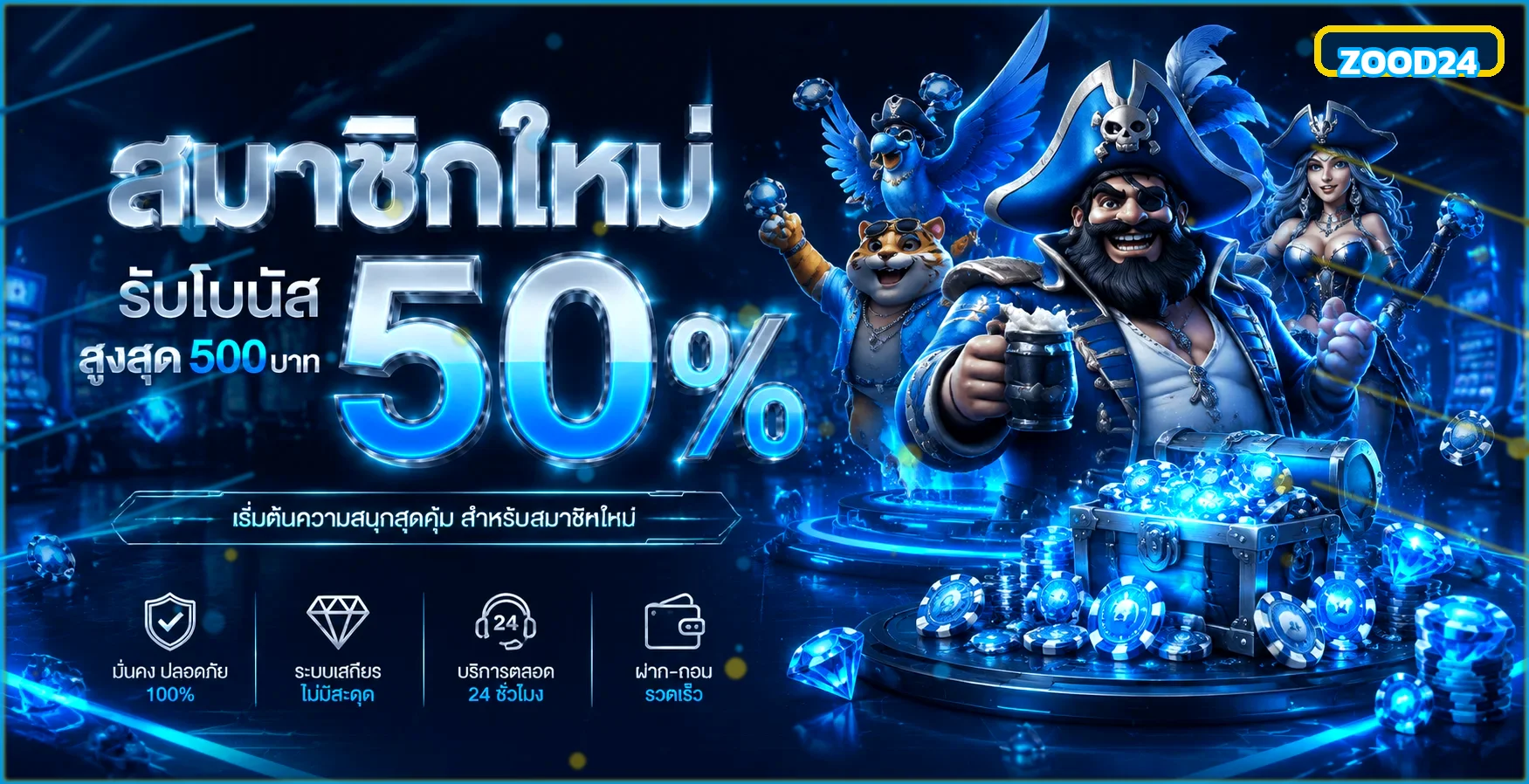 ZOOD24 ทางเข้าเว็บตรง สมัคร ฝากถอนล่าสุด